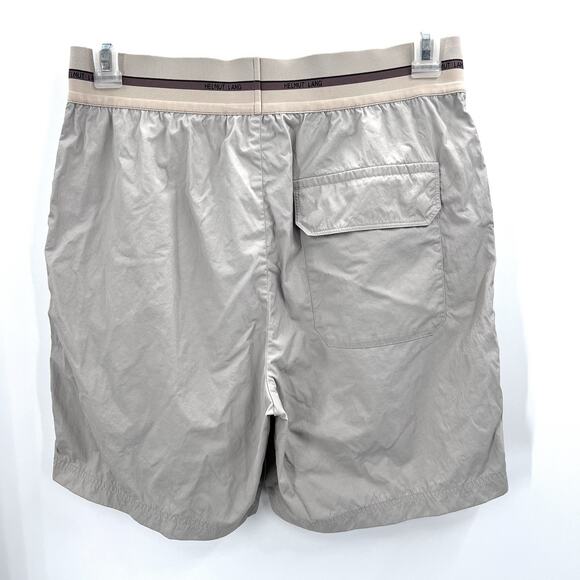 HELMUT LANG Logo Waistband Shorts Stone Beige Mens Medium - Picture 4 of 7